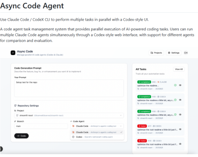 Async-Code发布！多AI并行编程神器，效率翻倍，开发者的终极选择！ ...